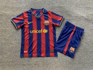 2009/2010 Retro Kids Size Barcelona Home Football Shirt 1:1 Thai Quality