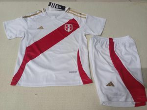 2024 Kids Size Peru National Team Home Football Shirt 1:1 Thai Quality