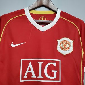 2006/2007 Retro Manchester United Home Football Shirt 1:1 Thai Quality