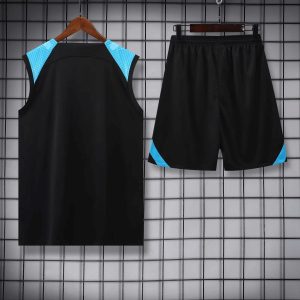 2023/2024 Internazionale Milan pre-match training Black Jersey+Shorts 1:1 Thai Quality