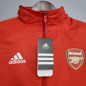 2021 Arsenal Soccer Jersey Windbreaker Red