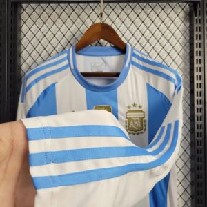 2024 Long Sleeve Argentina Home Soccer Jersey 1:1 Thai Quality