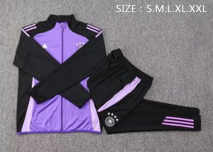 2024 Germany Long Zipped Jacket Purple Football Shirt 1:1 Thai Quality