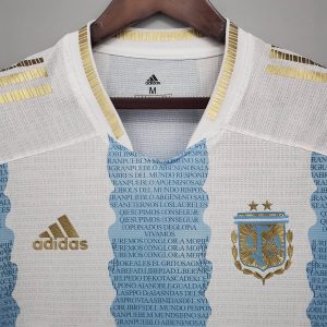 2021 Retro Argentina Soccer Jersey Concept Maradona Special Emblem