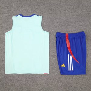 2024 Spain pre-match training Light Blue Jersey+Shorts 1:1 Thai Quality