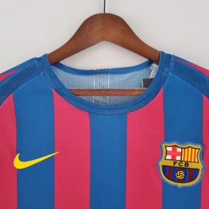 2005/2006 Retro Long Sleeve Barcelona Home Football Shirt 1:1 Thai Quality