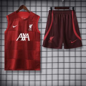 2023/2024 Liverpool pre-match training Red Jersey+Shorts  1:1 Thai Quality