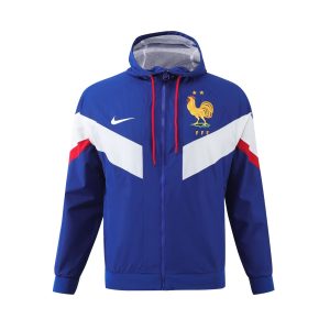 2024 France Windbreaker Blue Jersey 1:1 Thai Quality