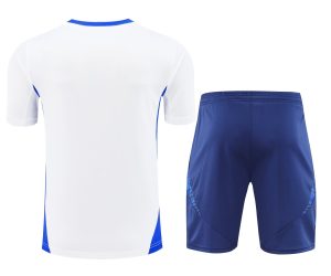 2024 Italy Pre-match training White Shirt+Shorts 1:1 Thai Quality