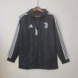 2022/2023 Juventus Windbreaker Black White Edge