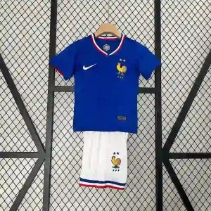 2024 Kids Size France Home Football Shirt 1:1 Thai Quality