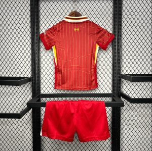 2024/2025 Kids Size Liverpool Home Soccer Jersey 1:1 Thai Quality