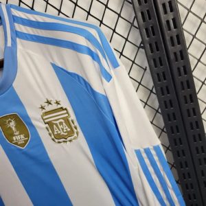 2024 Long Sleeve Argentina Home Soccer Jersey 1:1 Thai Quality