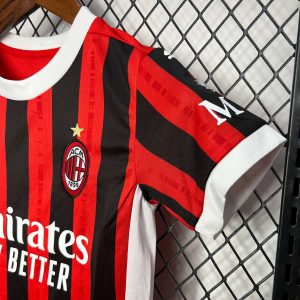 2024/2025 Kids Size AC Milan Home Soccer Jersey 1:1 Thai Quality