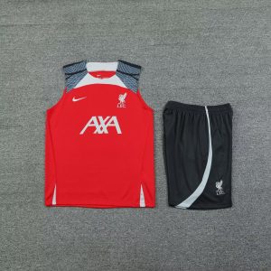 2024/2025 Liverpool Pre-match Training Red Jersey+Shorts  1:1 Thai Quality