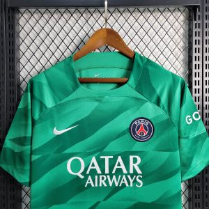 2023/2024 Psg Paris Saint-Germain Goalkeeper Green Football Shirt