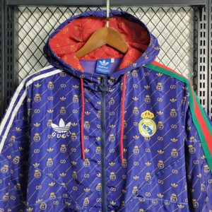 2023/2024 Real Madrid Windbreaker Gucci Collaboration Purple Jersey