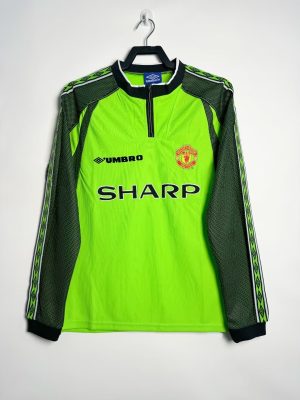 1998/1999 Retro Long Sleeve Manchester United Goalkeeper Football Shirt 1:1 Thai Quality