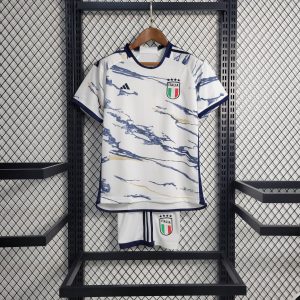 2023 Italy Away Soccer Shirt Kids Size