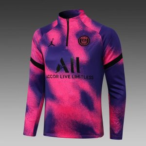 2021/2022 Psg Paris Saint-Germain Half-Pull Training Suit Pink