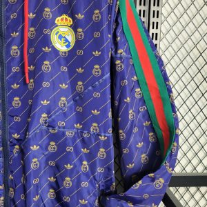 2023/2024 Real Madrid Windbreaker Gucci Collaboration Purple Jersey