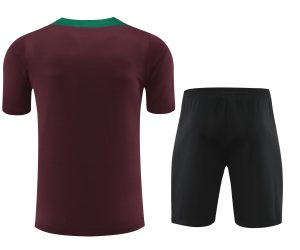 2024/2025 Psg Paris Saint-Germain pre-match training Wine Red Shirt+Shorts 1:1 Thai Quality