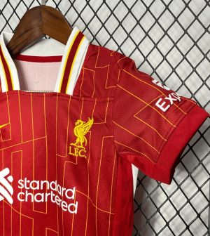 2024/2025 Kids Size Liverpool Home Soccer Jersey 1:1 Thai Quality