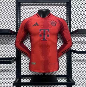 2024/2025 Long Sleeve Player Version Bayern Munich Home Football Jersey 1:1 Thai Quality