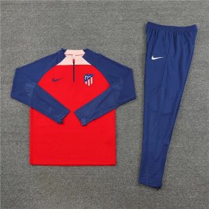 2023/2024 Atletico Madrid Half-Pull Training Suit Red 1:1 Thai Quality