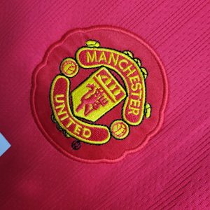 2007-2008 Retro Long Sleeve Manchester United Home Football Shirt 1:1 Thai Quality