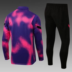 2021/2022 Psg Paris Saint-Germain Half-Pull Training Suit Pink