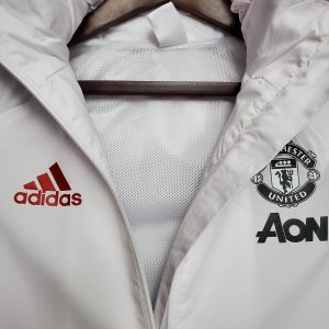 2021 Manchester United Jersey Windbreaker White(Black-Red Edge)