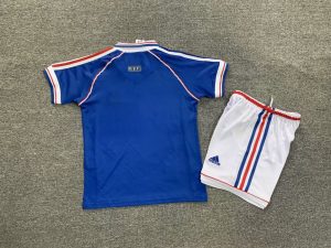 1998 Retro Kids Size France Home Football Shirt