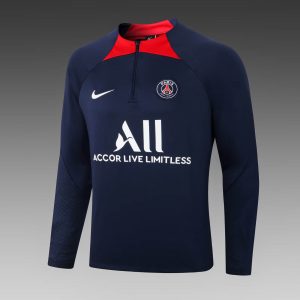 2022/2023 Psg Paris Saint-Germain Half-Pull Training Suit Royal Blue