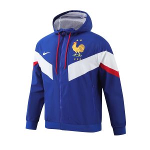 2024 France Windbreaker Blue Jersey 1:1 Thai Quality