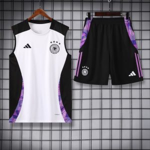 2024 Germany pre-match training White Jersey+Shorts 1:1 Thai Quality