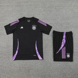 2024 Germany pre-match training Black Shirt+Shorts 1:1 Thai Quality