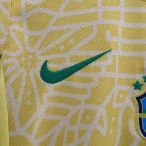 2024 Kids Size Brazil Home Soccer Jersey