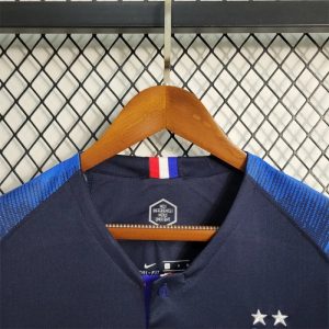 2018 Retro Long Sleeve FIFA World Cup France Home Football Shirt