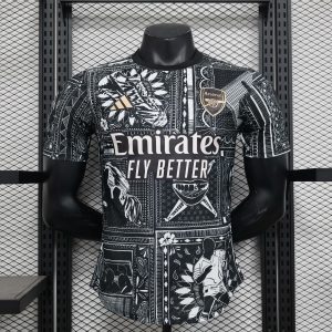 2024/2025 Player Version Arsenal Black pre-match Football Shirt 1:1 Thai Quality