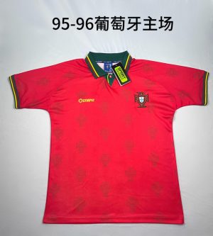 1995/1996 Retro Portugal Home Football Shirt 1:1 Thai Quality