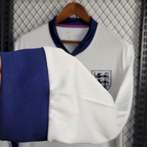 2024 Long Sleeve England Home Soccer Jersey