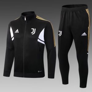 2022/2023 Juventus Long Zipped Jacket Black Football Shirt 1:1 Thai Quality