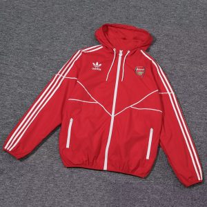 2024/2025 Arsenal Windbreaker Red Soccer Jersey