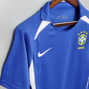 2002 Retro Brazil Away Soccer Jersey