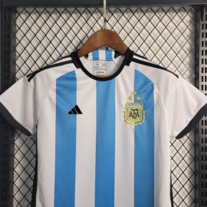 2022 FIFA World Cup Argentina National Team Home Jersey Kids Size