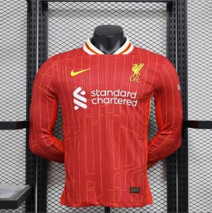 2024/2025 Long Sleeve Player Version Liverpool Home Football Shirt 1:1 Thai Quality