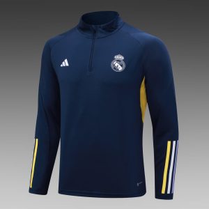 2023/2024 Real Madrid Half-Pull Training Suit Royal blue Football Shirt 1:1 Thai Quality