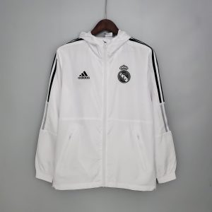 2021/2022 Real Madrid Jersey Windbreaker White(Black Edge)