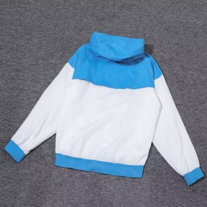 Retro Manchester City Windbreaker Blue Jersey